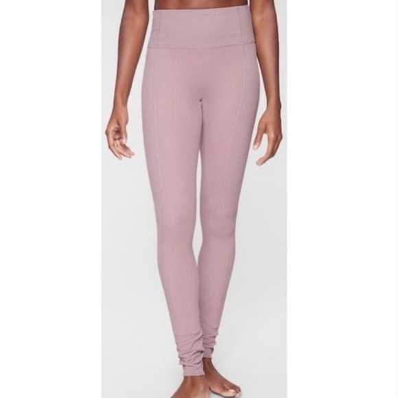 Athleta Barre Ribbed Powervita Tights in Mauve - Picture 2 of 8